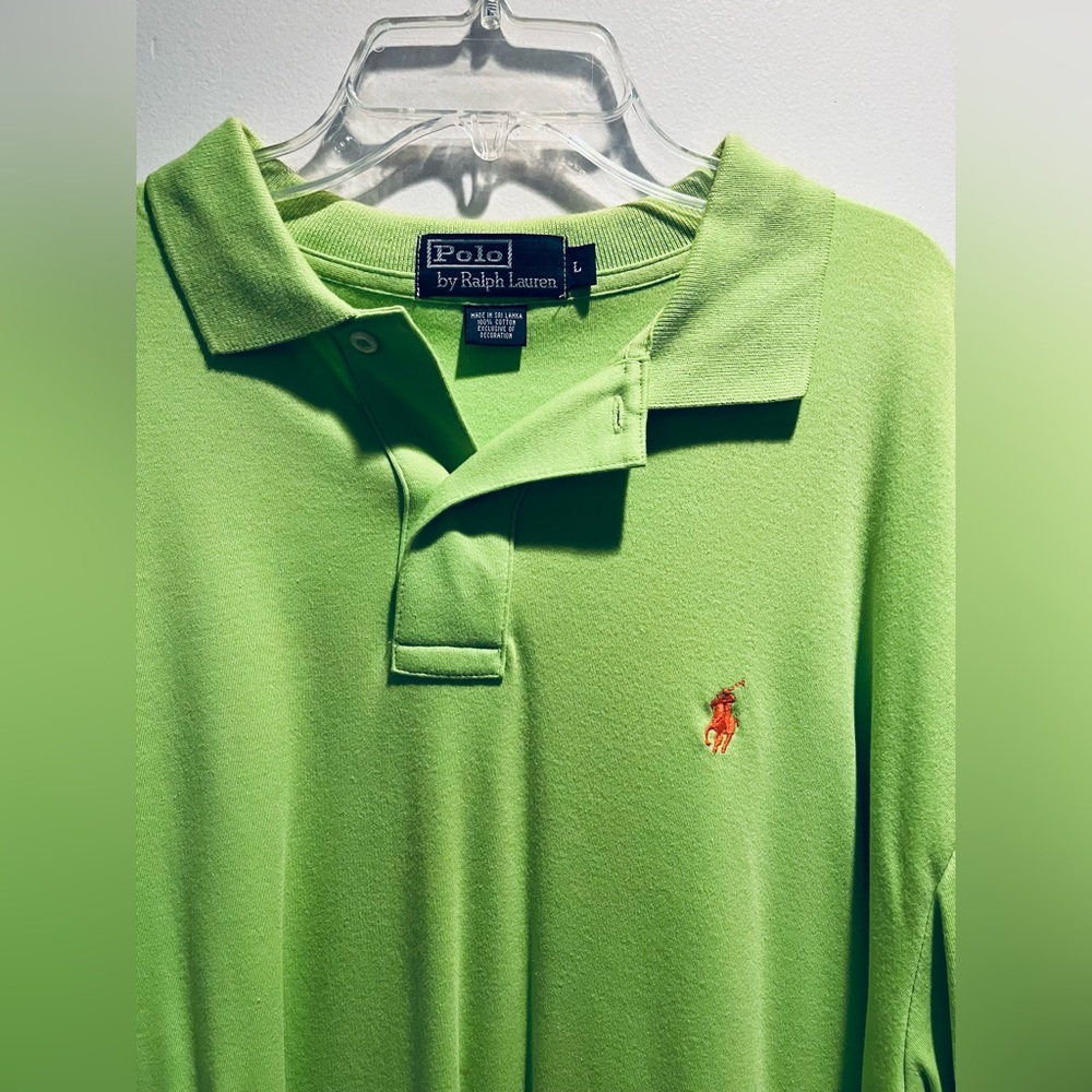 Ralph Lauren Lime Green Polo Size XL. Good condition!